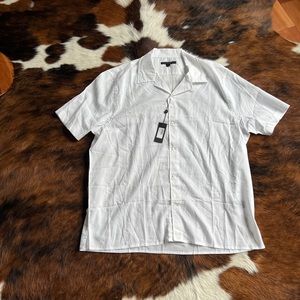 John Varvatos XXL Men’s White cotton button down